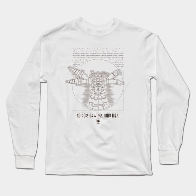 Vitruvian Daddy Long Sleeve T-Shirt by Fearcheck